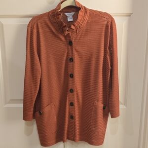 Multiples Terracotta Textured Top